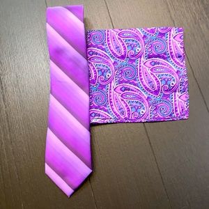 Steve Harvey Men’s Neck Tie and Pocket Square